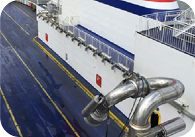 Fire safety solution for ship decks, including ferries, ro-ro ships, and cargo vessels