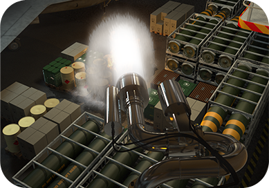 KC GLASS's robot water cannon offers unmatched durability, ensuring long-lasting performance.